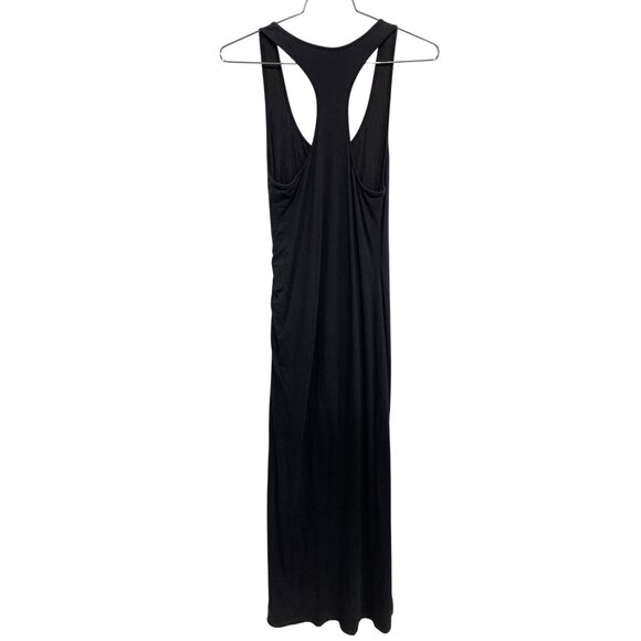 Athleta Playa Maxi Dress Size Medium Slit Sleeveless Scoop Neck Ruched Active - Picture 3 of 8